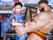Desenhos animados animados Street Fighter Chun Li